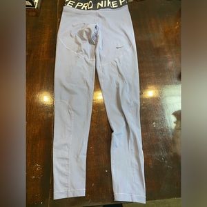 Purple Nike Pro Leggings